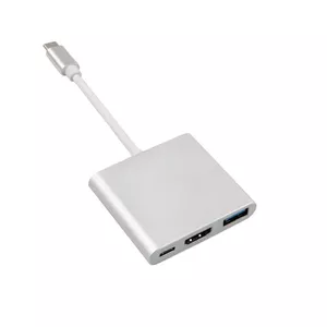 Maclean MCTV-840 USB grafiskais adapteris 4096 x 2304 pikseļi Sudrabs