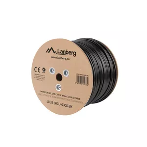 Networking cable Lanberg LCU5-30CU-0305-BK U/UTP Cat5e 305 m Black