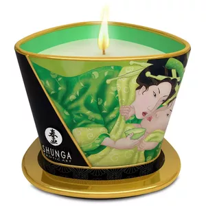 Массажная свеча Shunga Exotic Green Tea 170 мл — 40 ч горения, веган, без глютена