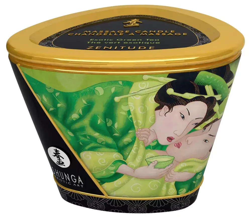 Shunga masāžas svece Exotic Green Tea 170 ml Photo 2