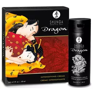 Masturbation lubricant Shunga DRAGON 60 ml – intensifying penis care cream, vegan, condom-safe