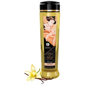 Masāžas eļļa Shunga 240 ml — mitrinoša, barojoša, mīkstinoša, auksti spiesta, vitamīns E