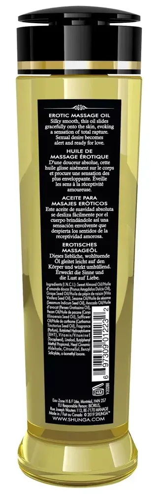 Masāžas eļļa Shunga 240 ml — lavanda Photo 3