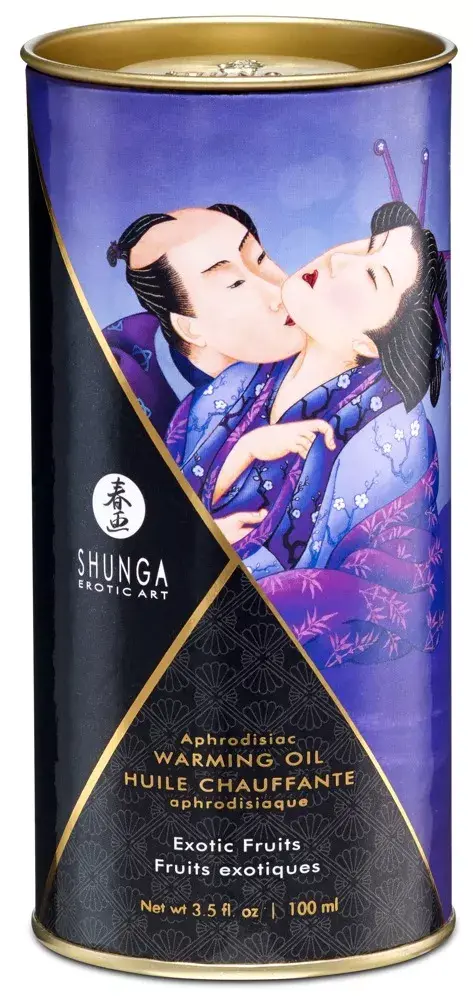 Shunga разогревающее массажное масло Exotic Fruits 100 мл Photo 3