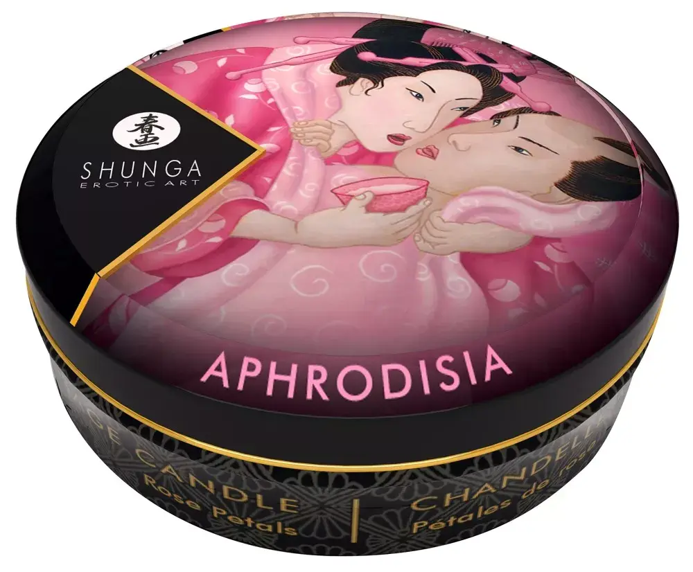 Shunga Rose Petals White masažas svecīte 30 ml Photo 2