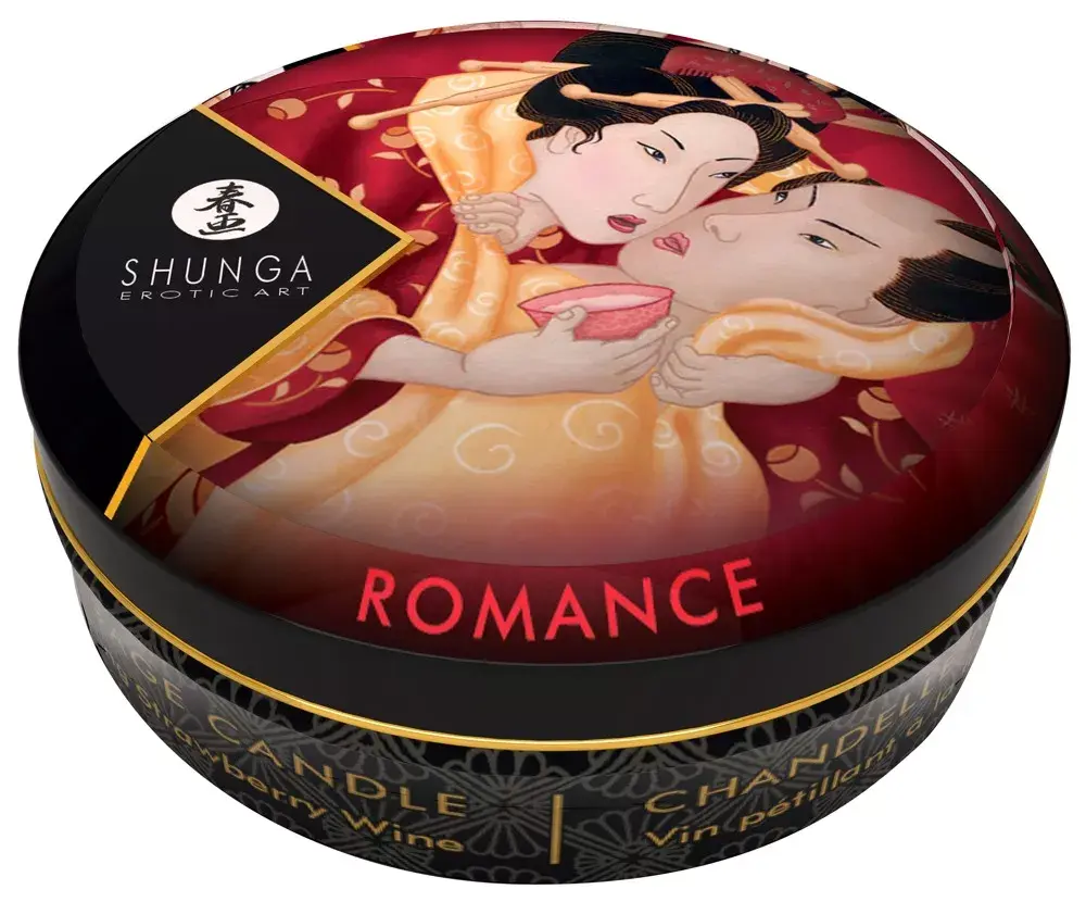Shunga Sparkling Strawberry Wine massage candle 30 ml Photo 2