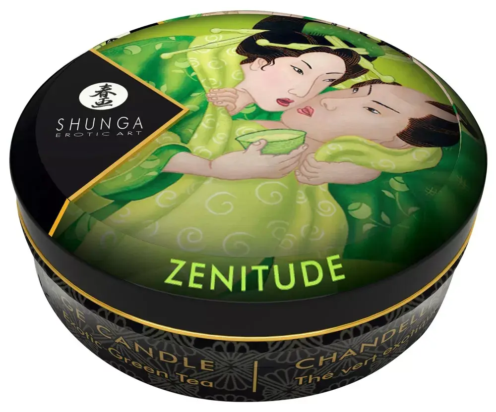 Shunga Exotic Green Tea White masāžas svece 30 ml Photo 2