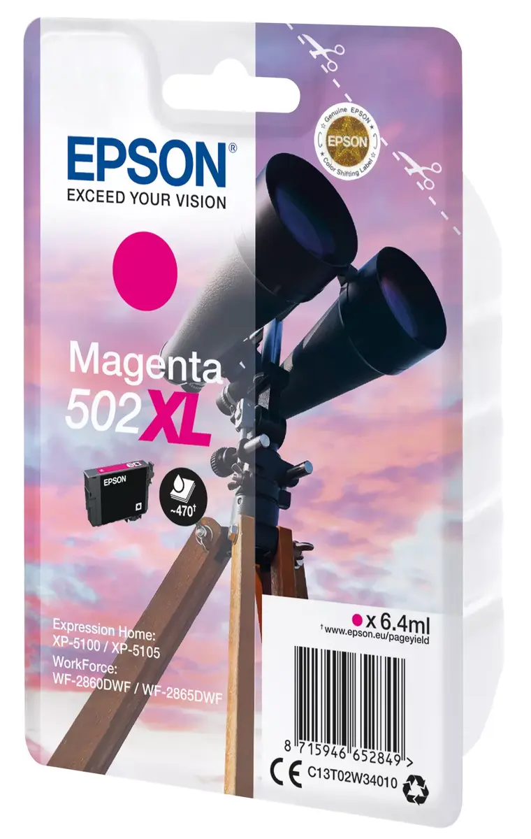 Картридж Epson Ink C13T02W34010 502XL Magenta Photo 2