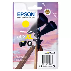 Kārtridžs EPSON 502XL Dalekohled Dzeltenais C13T02W44010