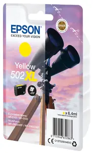 Epson 502XL Желтый струйный картридж с пигментными чернилами повышенной емкости 470 страниц Оригинал