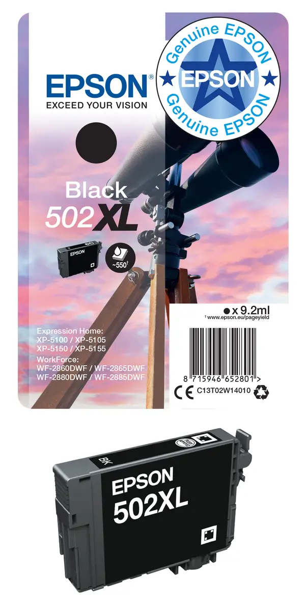 Желтый картридж Epson 502XL Photo 9