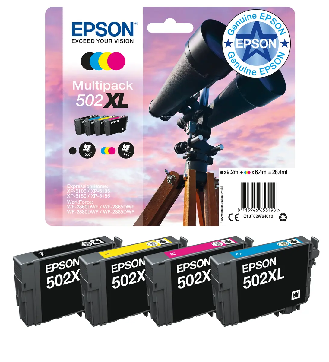 Желтый картридж Epson 502XL Photo 12