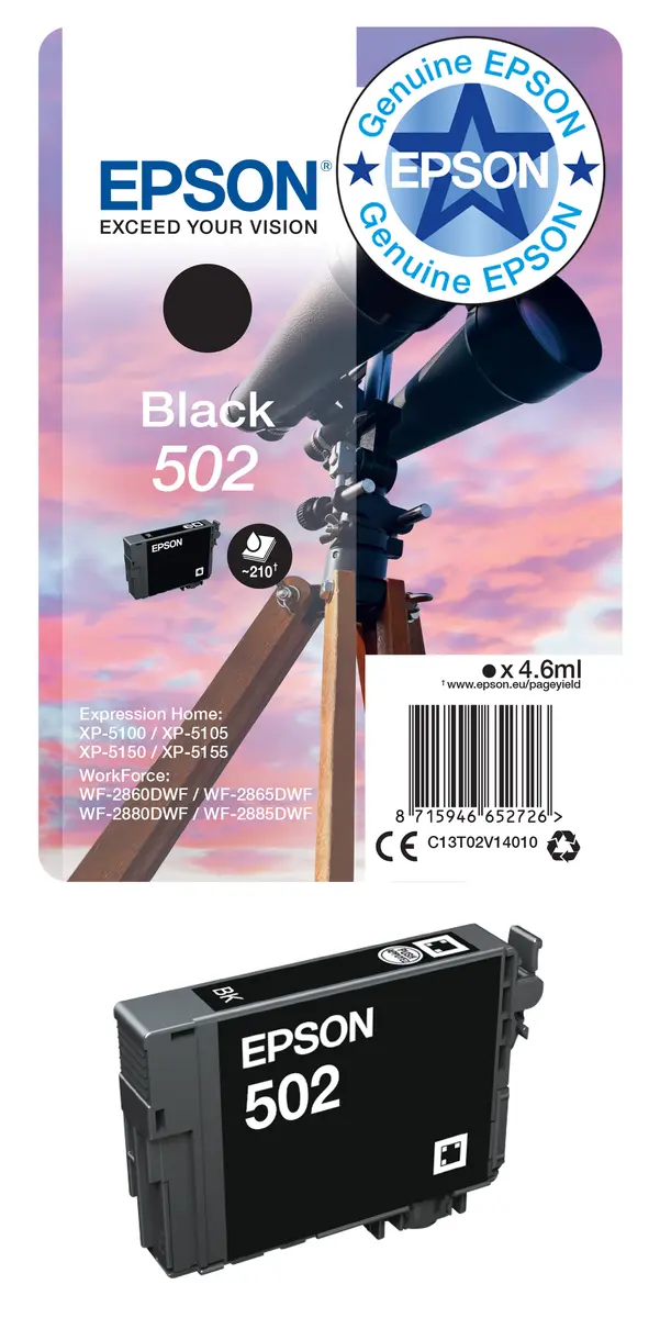 Желтый картридж Epson 502XL оригинальный Photo 15