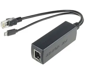 Microconnect MC-POESPLITTER Power over Ethernet Splitter 10/100Base-T(X) 48V to 5V 2.4A Black