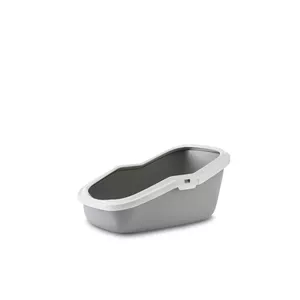 Open litter box Savic Aseo Grey White 560×390×275 mm for cats, plastic, 2 kg