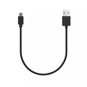 Veho Pebble USB-A to micro-USB Universal Charge and Sync 0.2m/0.7ft Cable – Black (VCL-001-M-20CM)