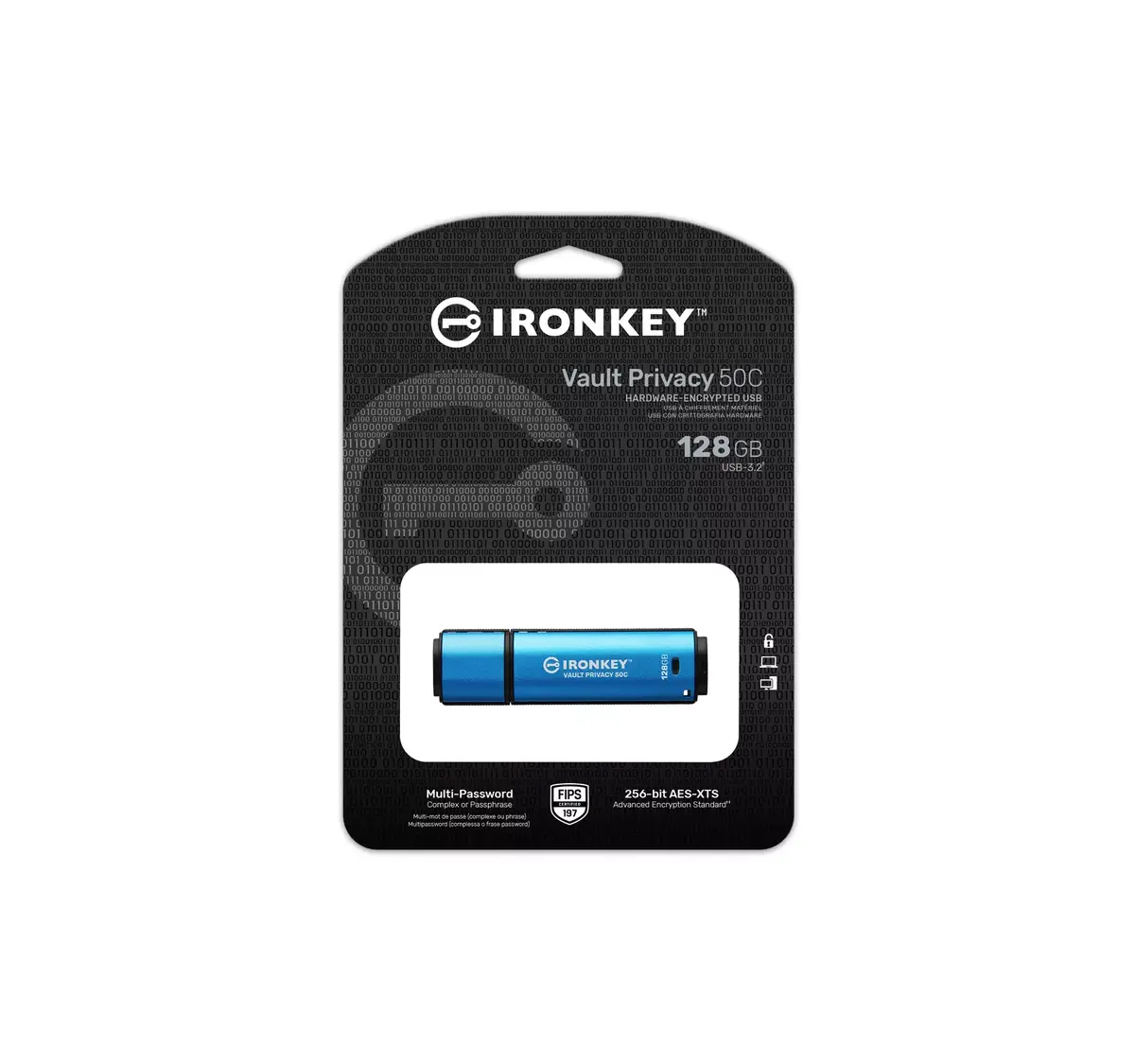 USB флешка Kingston 128GB IronKey Vault Privacy 50C Photo 6