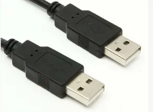 MicroConnect USBAA05B USB 2.0 Kabelis USB A uz USB A vīrietis pret vīrieti niķelēti kontakti melns
