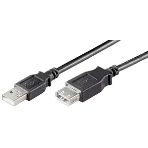 USB cable MicroConnect USBAAF05B 0.5m USB 2.0 Black