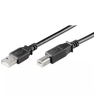 USB Cable Microconnect USBAB01B 0.1m USB A to USB B Black