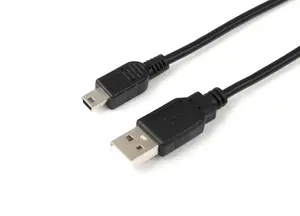 Microconnect USB kabelis USB 2.0 1 m USB A uz Mini-USB B vīrietis-vīrietis melns USBAMB51