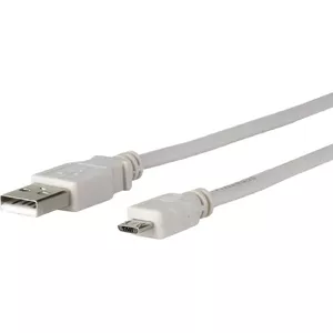 Microconnect USB A - Micro USB B 1.8m USB kabelis 1,8 m USB 2.0 Micro-USB B Pelēks