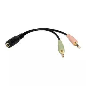 Audio Cable LogiLink CA0020 0.15m 3.5mm 2x3.5mm Black