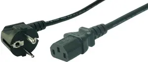 LogiLink CP090 Power Cable Schuko to C13 Male to Female Black 1.8 m