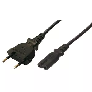 Barošanas kabelis LogiLink CP092 1.8m Melns Tips C C8