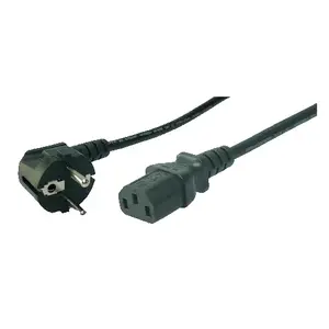 LogiLink CP095 Power Cable Black 3 m CEE7/7 to C13 Coupler 250 V 10/16 A