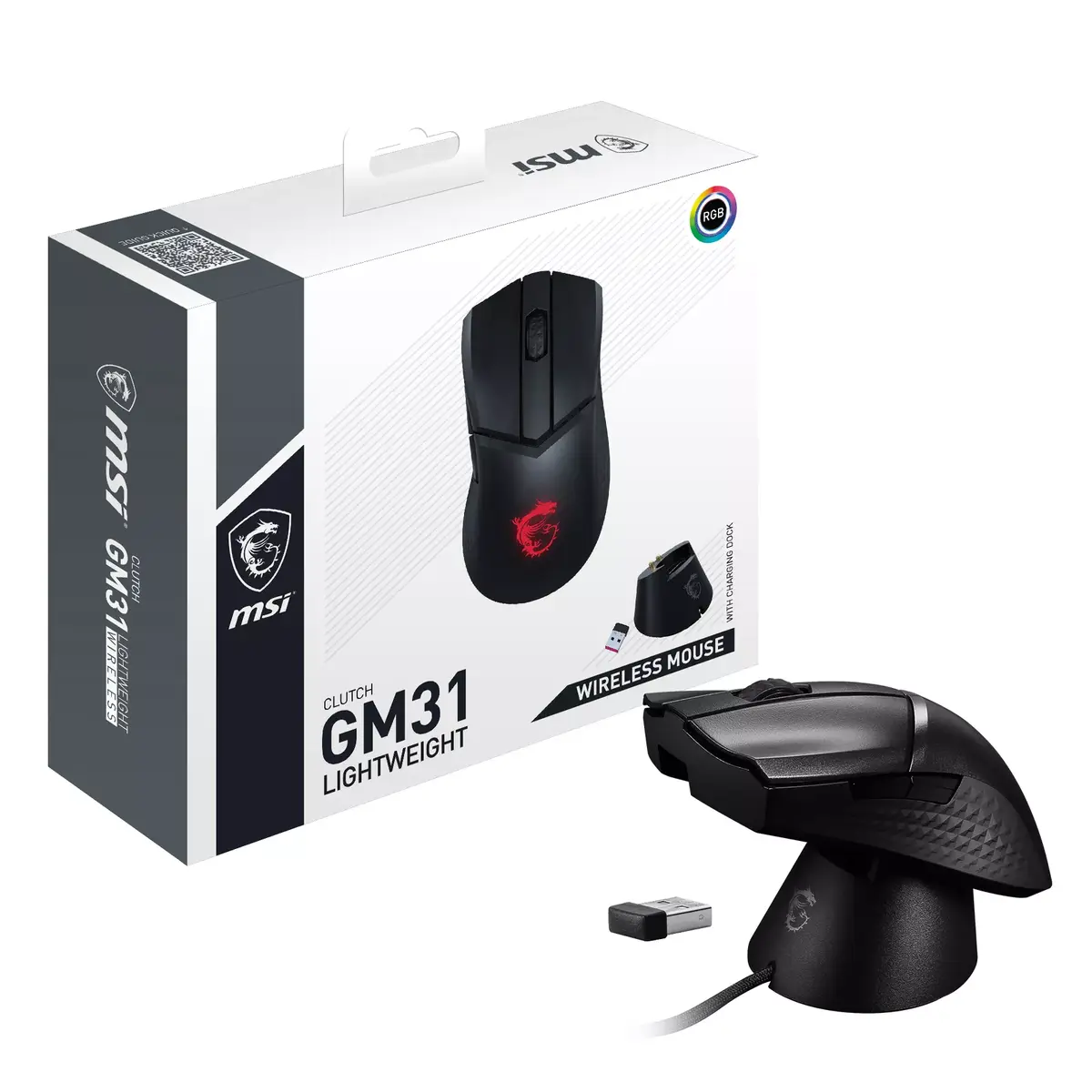 Peles paliktnis MSI CLUTCH GM31 LIGHTWEIGHT WIRELESS Photo 8
