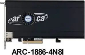RAID-контроллер Areca ARC-1886-4N8I с 4× M.2, 8 портов, Tri-Mode PCIe 4.0 x8