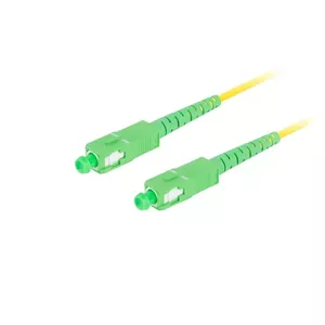 LANBERG fiber patch cord SC/APC–SC/APC single‑mode 1 m, FO-SASA-SS11-0010-YE