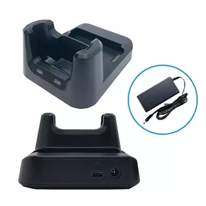 Unitech 1-slot USB Cradle HT330 with spare battery slot and power adapter (model 5000-900099G)