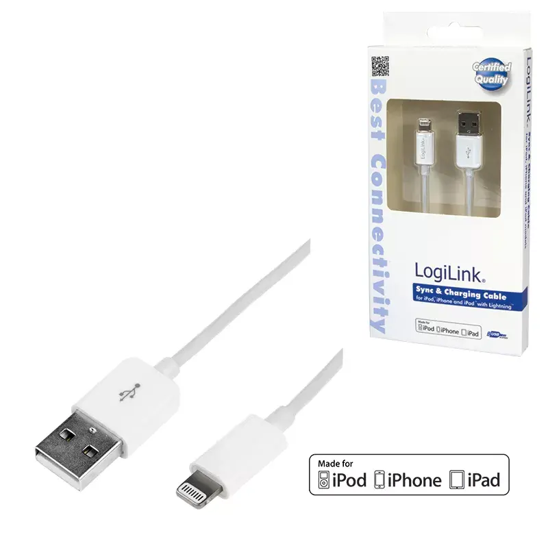 Кабель LogiLink UA0199 Lightning - USB-A 1 м Photo 3