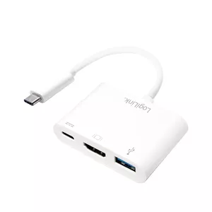 LogiLink 0.14m 2xUSB-C HDMI USB A Белый