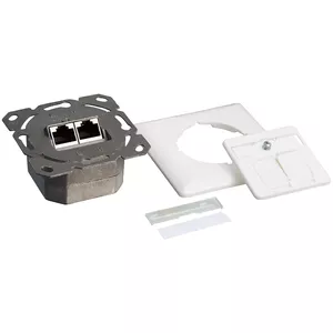 LogiLink NP0123 kontatkligzda RJ-45 Metālisks, Balts