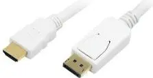 Kabelis HDMI-DP LogiLink CV0055 2m, CV0055