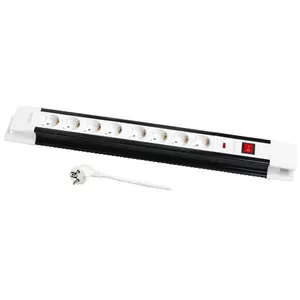 Удлинитель LogiLink LPS207 3м 8 AC розеток Черный Белый
