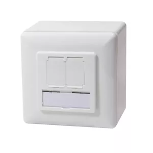 LogiLink NP0035A kontatkligzda RJ-45 Metālisks, Balts