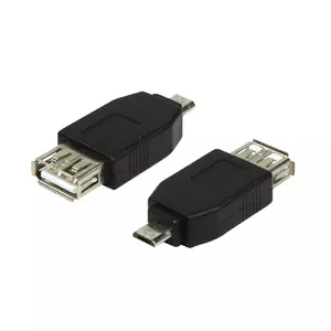 LogiLink AU0029 USB 2.0 Micro-B to USB 2.0-A Adapter Cable Black