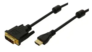 LogiLink CH0004 2m HDMI uz DVI-D kabelis melns