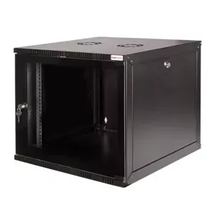 Настенный телекоммуникационный шкаф LogiLink W06A40B 6U, черный