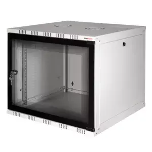 Настенный телекоммуникационный шкаф LogiLink W06A54G 6U, черный