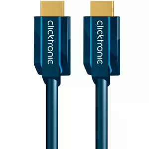 HDMI kabelis ClickTronic 3m High Speed HDMI Type A Standarts Zils