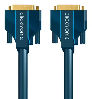 Clicktronic DVI-D savienojuma kabelis 2m zils
