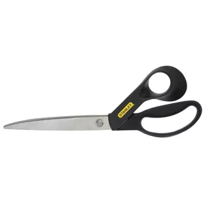 Scissors STANLEY STHT0-14102 — stationery/craft straight-cut, 240 mm, stainless steel, black