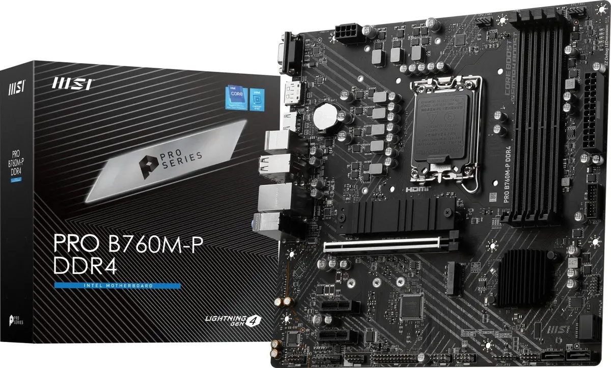Pamatplate MSI PRO B760M-P DDR4, Intel