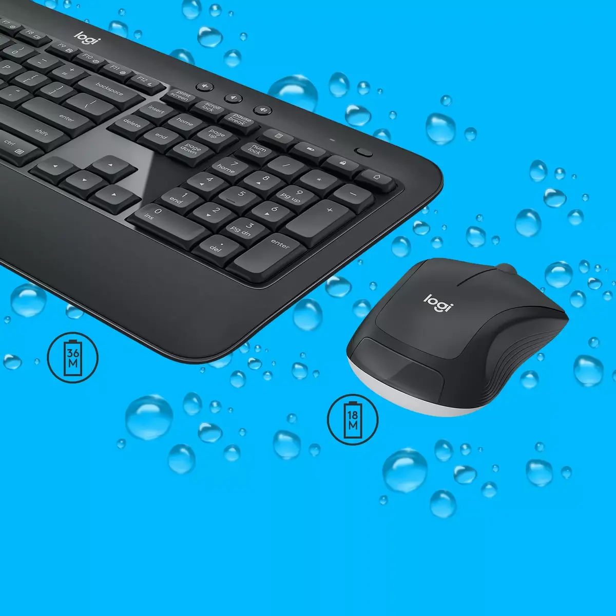 Bezvadu tastatūras un peles komplekts Logitech MK540 ADVANCED Photo 4