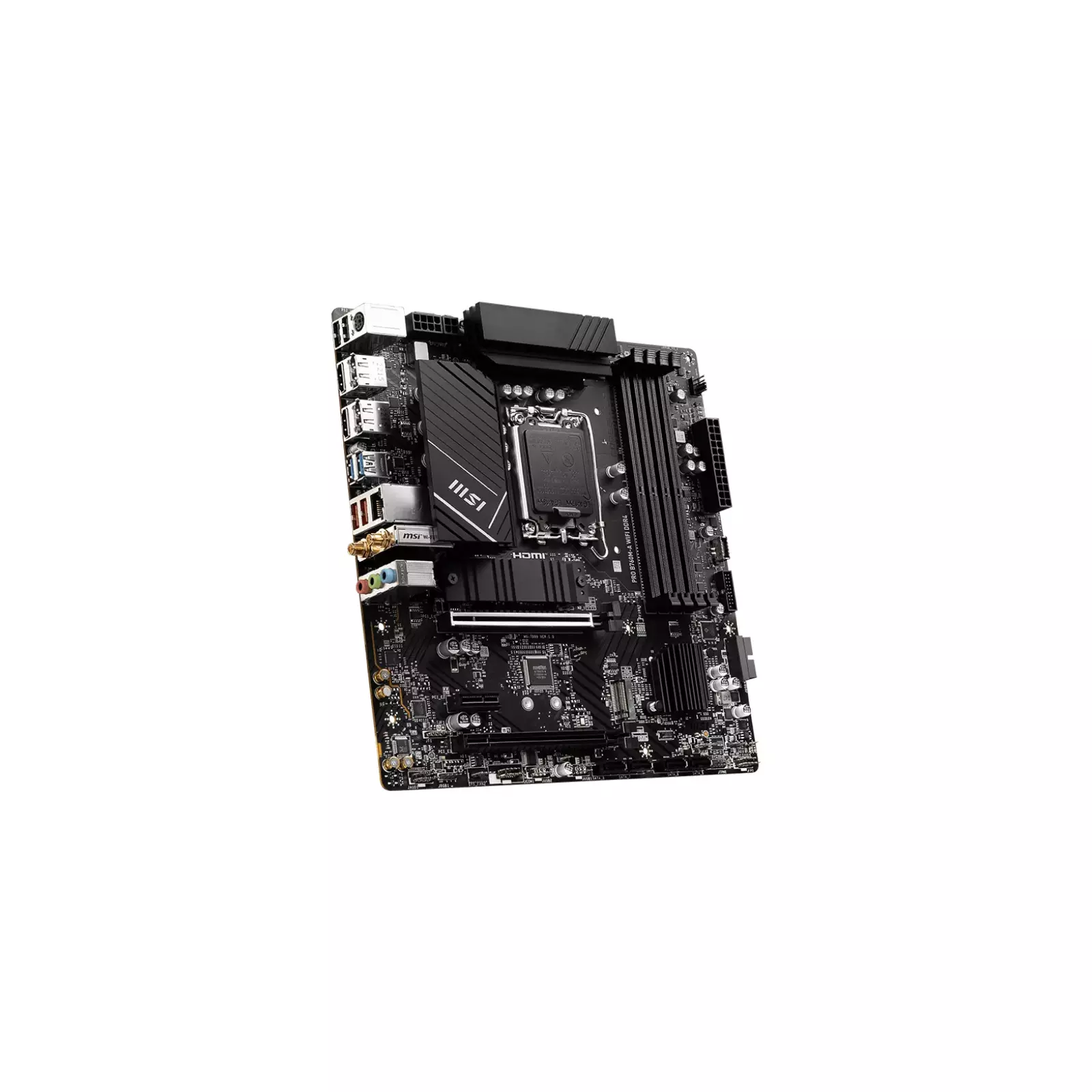 MSI PRO B760M-A WIFI DDR4 (Socket LGA 1700) USB 3.2 Intel Motherboard Black  PRO B760M-A WIFI DDR4 - Best Buy